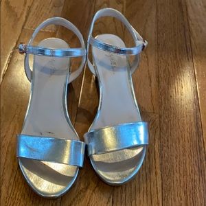 Silver sandals